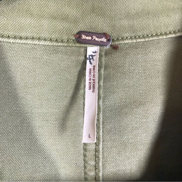 Free People Lennox Jumpsuit In Army Green Size Large - Picture 4 of 7